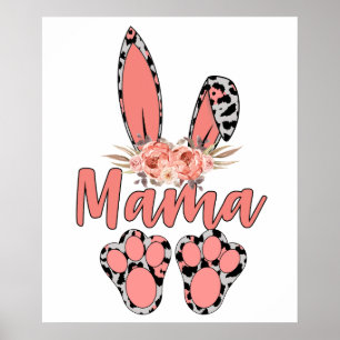 Mama-Hase, Retro, Vintage Poster