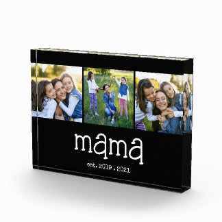 Mama hat 3 Foto-Acrylbilder gemacht Fotoblock