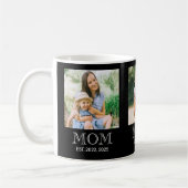 Mama hat 3 Foto Schwarz eingerichtet Kaffeetasse (Links)