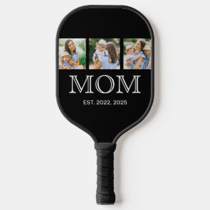 Mama hat 3 Foto Schwarz Elegant eingerichtet Pickleball Schläger