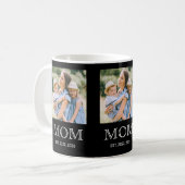 Mama hat 3 Foto Schwarze Kaffeetasse eingerichtet (Vorderseite Links)