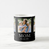 Mama hat 3 Foto Schwarze Kaffeetasse eingerichtet (Mittel)