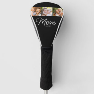 Mama hat 3 Fotos Schrift Schwarz Golf Headcover