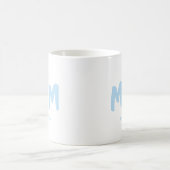 Mama hat blaue Typografie Neue Mutter eingerichtet Kaffeetasse (Mittel)