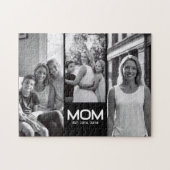 Mama hat Bold Black 3 Foto eingerichtet  Puzzle (Horizontal)
