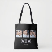 Mama hat Bold Black 3 Foto eingerichtet Tasche (Vorderseite)