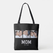 Mama hat Bold Black 3 Foto eingerichtet Tasche (Rückseite)