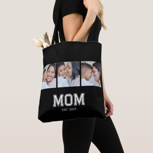 Mama hat Bold Black 3 Foto eingerichtet Tasche (Von Nahem)