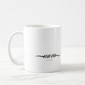Mama hat das Skript im Jahr der Mutter etabliert Kaffeetasse (Links)