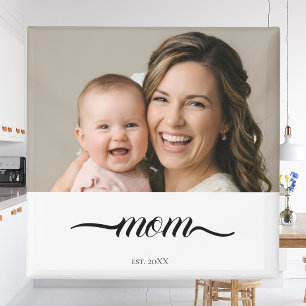 Mama hat das weiße Foto individuell im Jahr einger Magnet