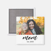 Mama hat ein Foto-Geschenk eingerichtet Magnet (Vorderseite/Rückseite)