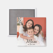 Mama hat ein Fotogeschenk eingerichtet Magnet (Vorderseite/Rückseite)