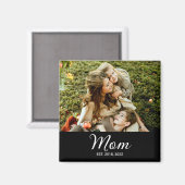 Mama hat ein Fotogeschenk eingerichtet Magnet (Vorderseite/Rückseite)