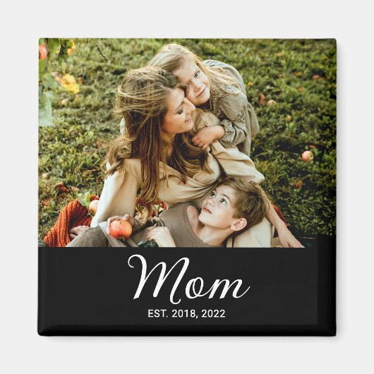 Mama hat ein Fotogeschenk eingerichtet Magnet (Vorne)
