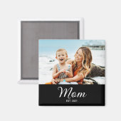 Mama hat ein Fotogeschenk eingerichtet Magnet (Vorderseite/Rückseite)