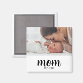 Mama hat ein Fotogeschenk eingerichtet Magnet (Vorderseite/Rückseite)