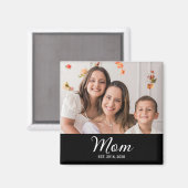 Mama hat ein Fotogeschenk eingerichtet Magnet (Vorderseite/Rückseite)