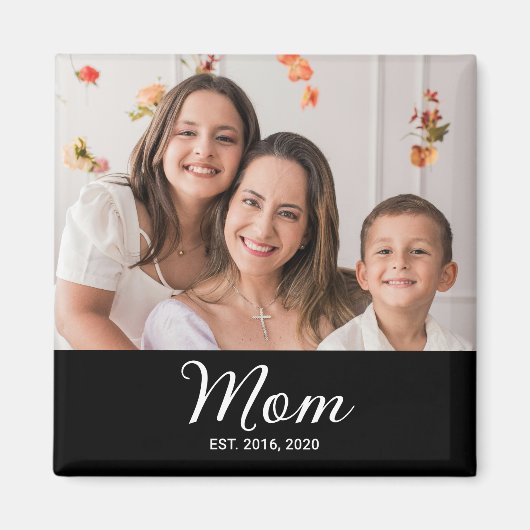 Mama hat ein Fotogeschenk eingerichtet Magnet (Vorne)