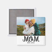 Mama hat ein Fotogeschenk eingerichtet Magnet (Vorderseite/Rückseite)