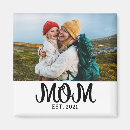 Mama hat ein Fotogeschenk eingerichtet Magnet (Vorne)