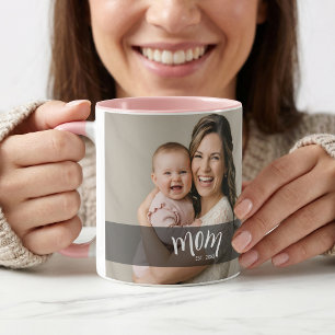 Mama hat ein Fotogeschenk für neue Mütter eingeric Tasse