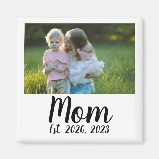 Mama hat ein Fotogeschenk Magnet (Vorne)