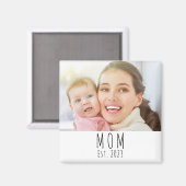 Mama hat ein Fotogeschenk Magnet eingerichtet (Vorderseite/Rückseite)