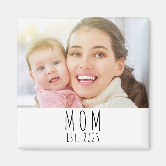 Mama hat ein Fotogeschenk Magnet eingerichtet (Vorne)