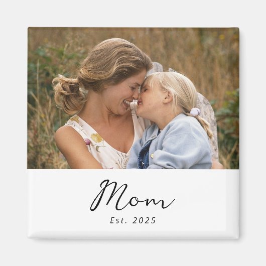 Mama hat ein Fotogeschenk Magnet eingerichtet (Vorne)