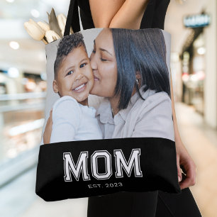 Mama hat ein kühnes schwarzes Foto erstellt Tasche