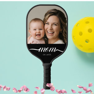 Mama hat ein lustiges Skript-Foto angepasst Pickle Pickleball Schläger