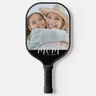 Mama hat ein lustiges Skript-Foto erstellt Pickleball Schläger