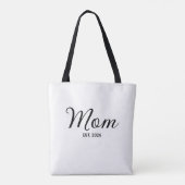 Mama hat ein neues Mama-Geschenk etabliert Tasche (Rückseite)