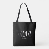 Mama hat ein neues Mama-Geschenk etabliert Tasche (Rückseite)
