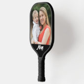Mama hat ein unterhaltsames Skript-Foto eingericht Pickleball Schläger (Links)