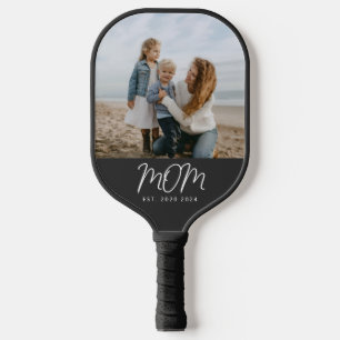 Mama hat ein unterhaltsames Skript-Foto eingericht Pickleball Schläger