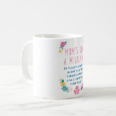 MAMA HAT EINE MIGRAINE ÖFFENTLICHKEIT KAFFEETASSE (Vorderseite Links)