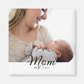 Mama hat einen einfachen Foto-Muttertag eingericht Magnet (Vorne)