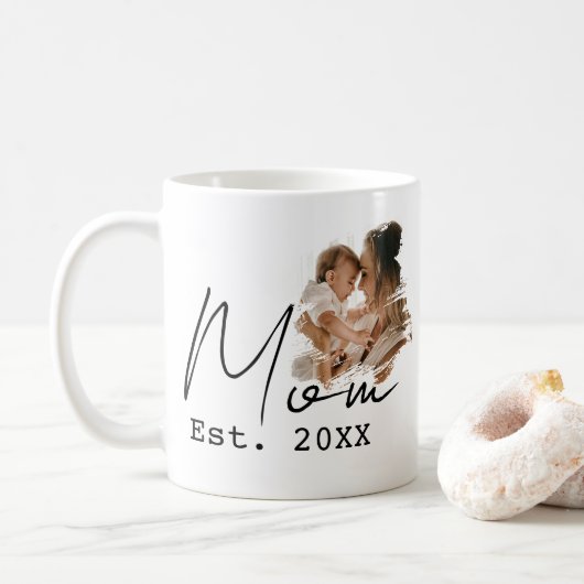Mama hat einfaches Skript benutzerdefiniertes Foto Kaffeetasse (Mit Donut)
