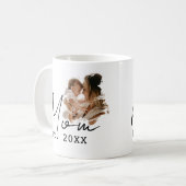 Mama hat einfaches Skript benutzerdefiniertes Foto Kaffeetasse (Vorderseite Links)
