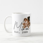 Mama hat einfaches Skript benutzerdefiniertes Foto Kaffeetasse (Links)