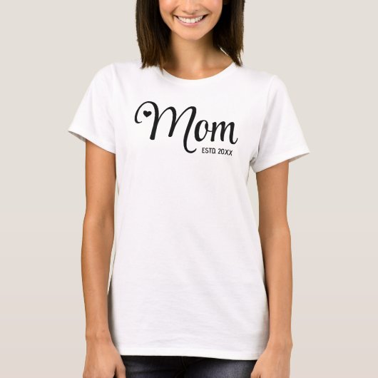 Mama hat einfaches Skript Mütter Geschenk T-Shirt (Vorderseite)