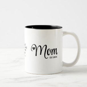 Mama hat einfaches Skript Mütter Geschenk Zweifarbige Tasse
