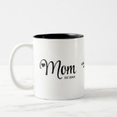 Mama hat einfaches Skript Mütter Geschenk Zweifarbige Tasse (Links)