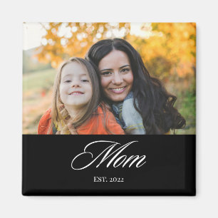 Mama hat elegante Schriftart Foto zum Muttertag ei Magnet