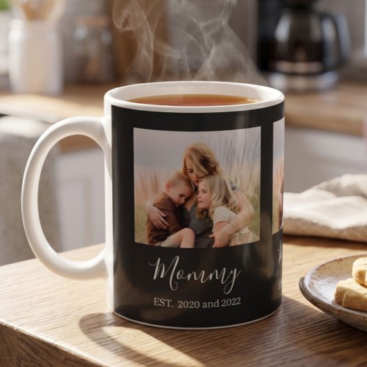 Mama hat elegantes Fotoscript Schwarz Kaffeetasse