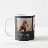 Mama hat elegantes Fotoscript Schwarz Kaffeetasse (Links)