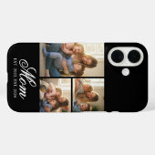 Mama hat elegantes schwarzes Skript 3 Foto Case-Mate iPhone Hülle (Rückseite (Horizontal))