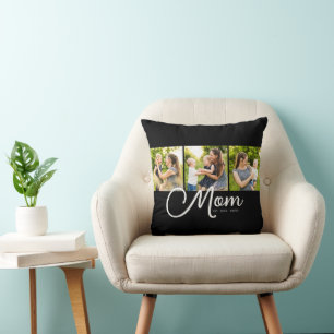 Mama hat elegantes schwarzes Skript 3 Foto  Kissen