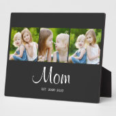 Mama hat elegantes Skript Schwarz 3 Foto eingerich Fotoplatte (Seite)